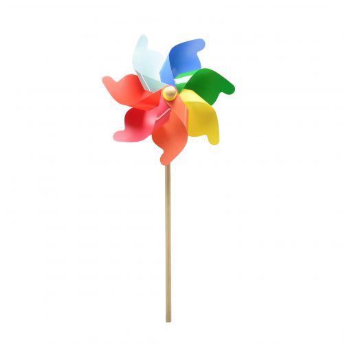 Pinwheel decoration windmill on a stick summer decoration Ø30.5cm H74cm