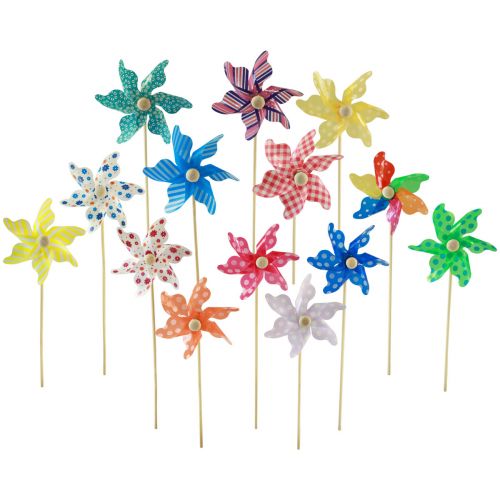 Wind turbine garden decoration windmill garden stake Ø8.5cm 20 pcs