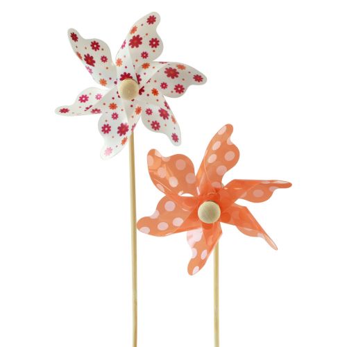 Floristik24 Wind turbine garden decoration windmill garden stake Ø8.5cm 20 pcs