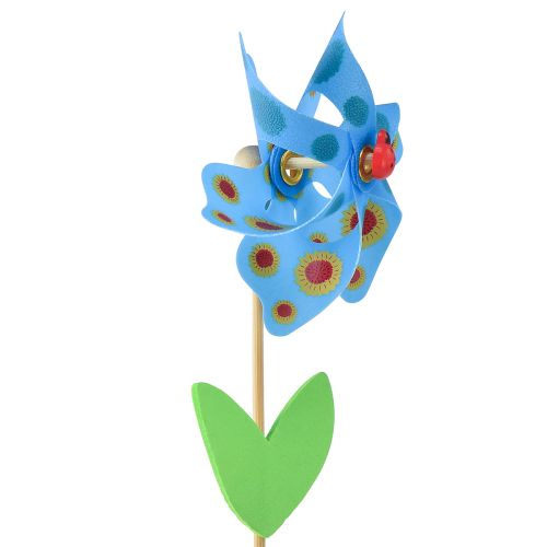 Floristik24 Windmill ladybird on flower windmill Ø8.5cm H28cm 6pcs