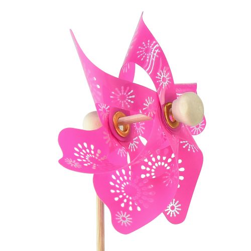 Product Windmill pink yellow turquoise green balcony decoration Ø8.5cm 4pcs