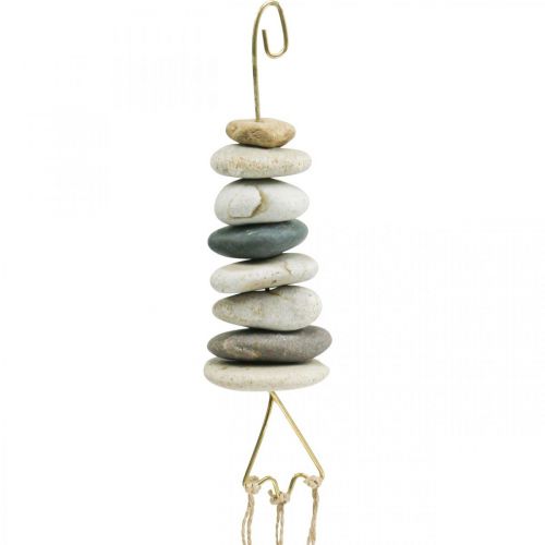 Product Wind Chime Hanger Chime Maritime with Stones H50cm