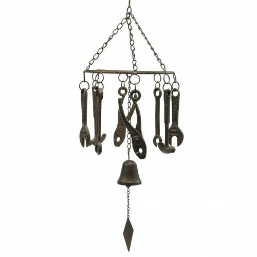 Floristik24 Wind chime to hang with tools 75cm