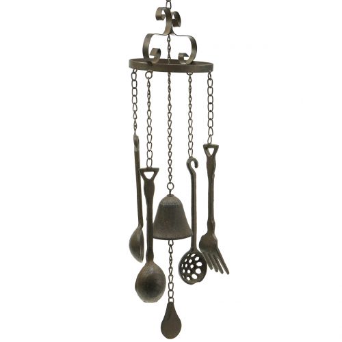 Wind chime to hang with kitchen utensils 75cm