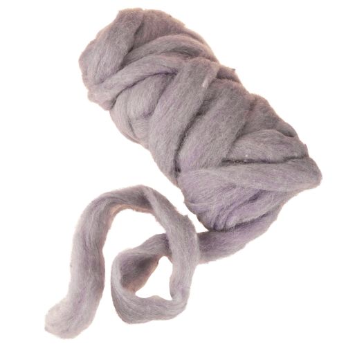 Product Light purple wool ribbon, 10m, decorative wool for floristry &amp; crafts