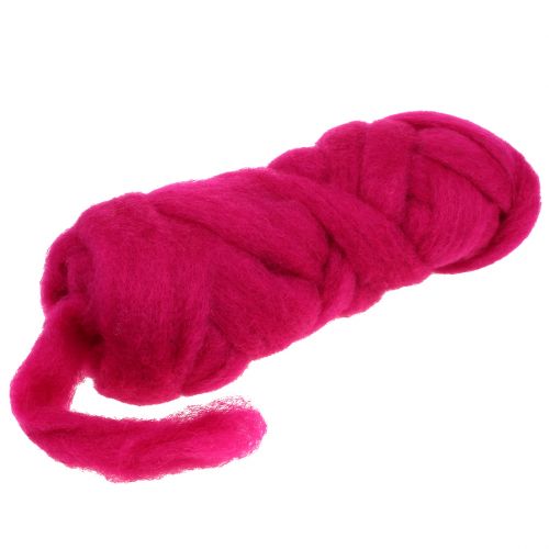 Floristik24 Wool fuse 10m pink