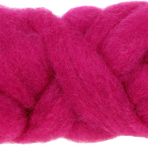Floristik24 Wool fuse 10m pink