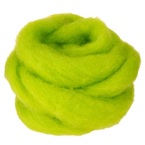 Soft felted wool for decorative designs and seasonal arrangements, 2m green