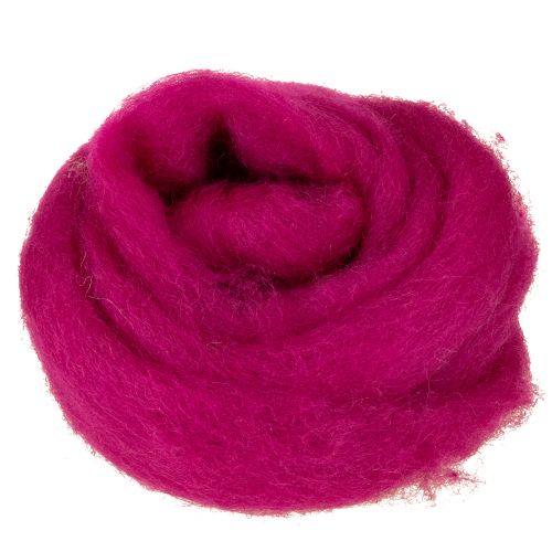 Soft felted wool for decorative designs and seasonal arrangements, 2m, pink
