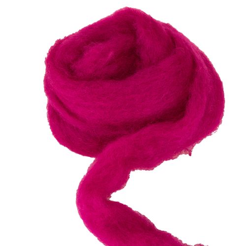 Product Soft felted wool for decorative designs and seasonal arrangements, 2m, pink