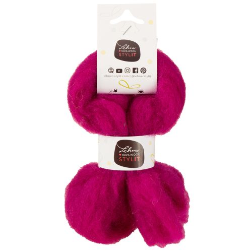 Product Soft felted wool for decorative designs and seasonal arrangements, 2m, pink