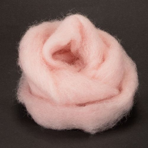 Decorative wool pink 2m felted wool for crafts &amp; floristry