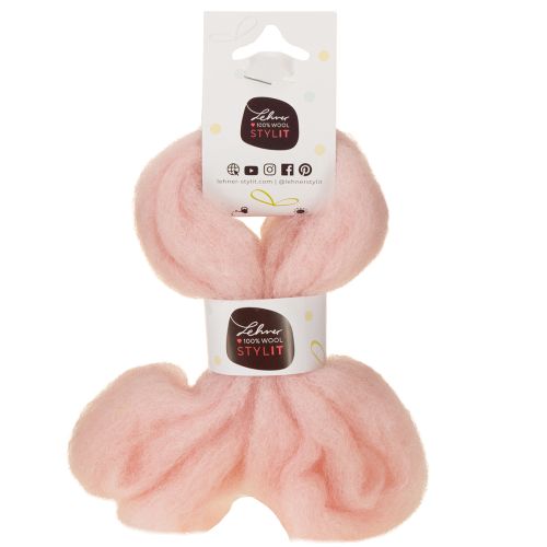 Product Decorative wool pink 2m felted wool for crafts &amp; floristry