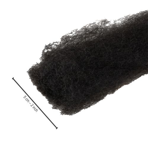 Product Decorative wool felting wool for creative crafts and floristry projects 2m Black