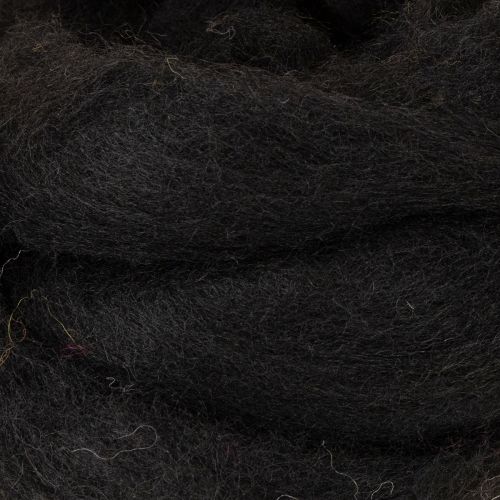 Product Decorative wool felting wool for creative crafts and floristry projects 2m Black