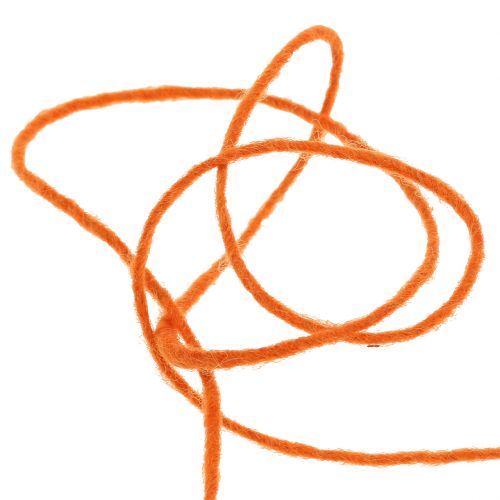 Product Wool cord orange 3mm 100m