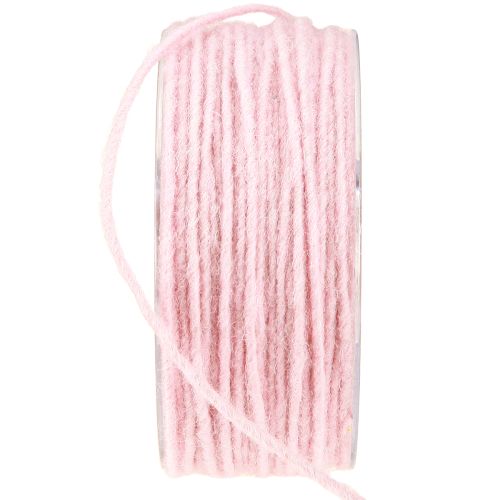 Product Wool cord pink 3mm 100m