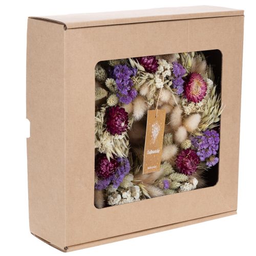 Product Dried flower wreath, festive table decoration for special occasions and seasons, 25cm