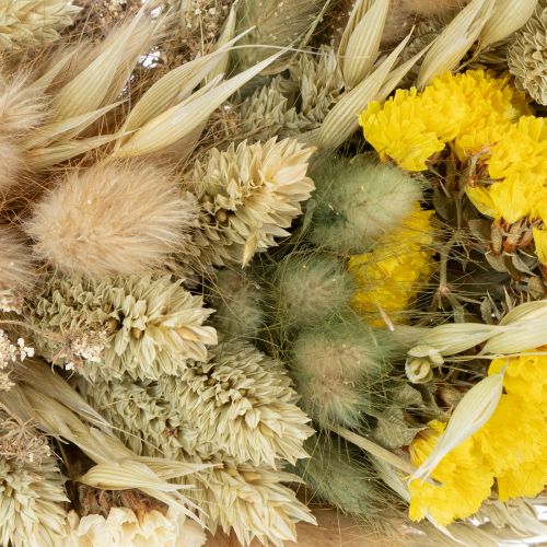 Product Dried flower wreath, natural decoration for table, living room and hallway, 25cm