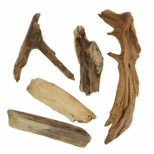 Floristik24 Decorative wood and brown roots 1kg