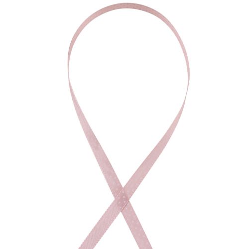 Product Gift ribbon dotted decorative ribbon old pink 10mm 25m