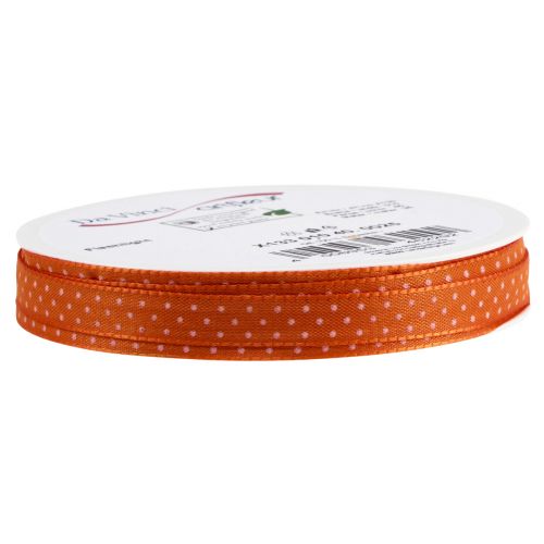 Product Gift ribbon dotted decorative ribbon orange 10mm 25m