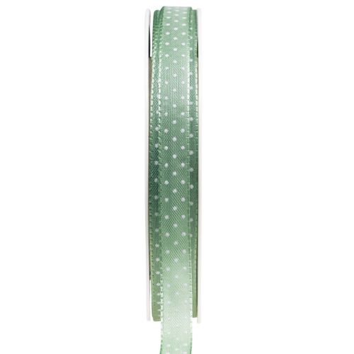 Product Gift ribbon dotted decorative ribbon green mint 10mm 25m