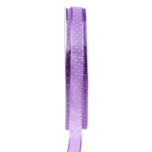 Floristik24 Gift ribbon dotted decorative ribbon purple 10mm 25m
