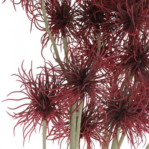 Product Xanthium artificial flower autumn decoration red 6 blossoms 80cm 3pcs