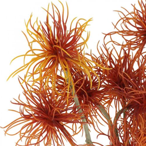 Product Xanthium artificial flower autumn decoration orange 6 flowers 80cm 3pcs