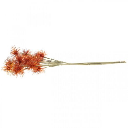 Product Xanthium artificial flower autumn decoration orange 6 flowers 80cm 3pcs