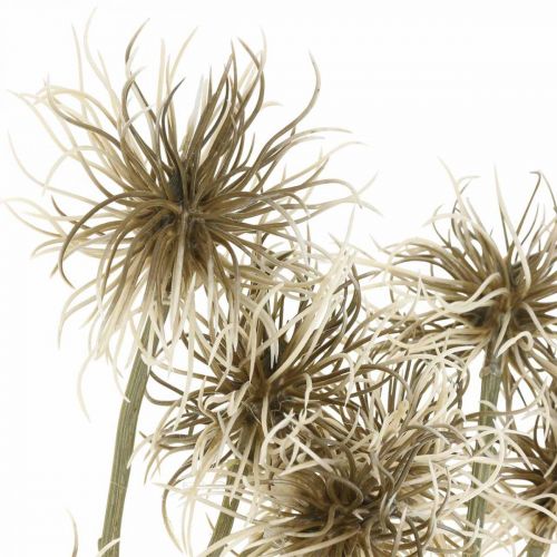 Product Xanthium artificial flower autumn decoration 6 flowers cream, brown 80cm 3pcs
