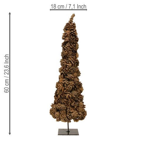 Product Cone table Christmas tree, cone tree, natural, 16×60cm