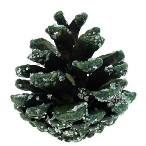 Product Pine cones green iced 200g