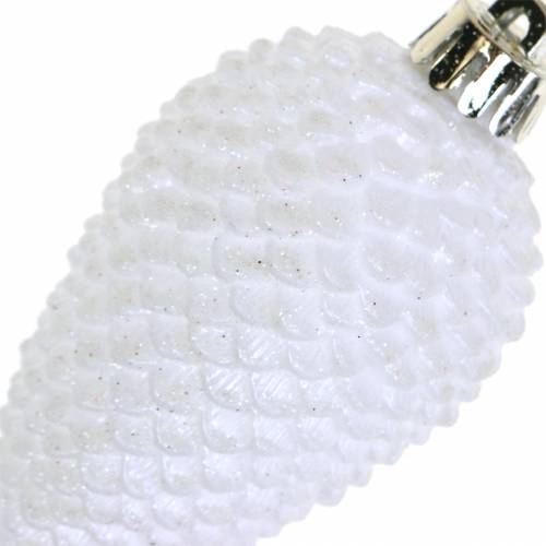 Floristik24 Christmas tree decorations cones white 8cm 6pcs