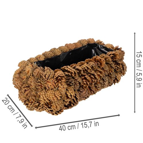 Rectangular Pinecone Planter