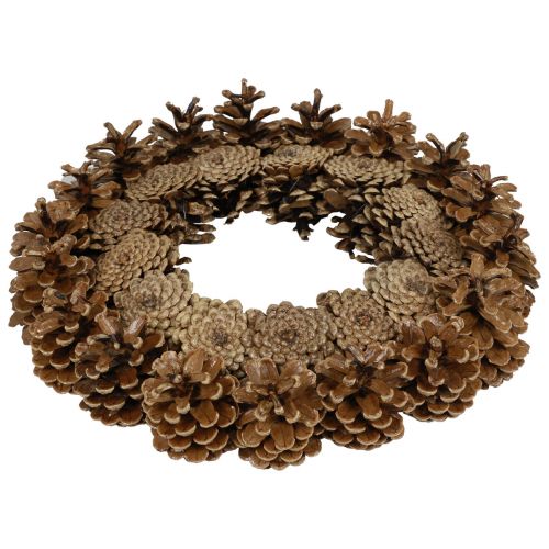 Floristik24 Cone wreath pine cones black pine cones Ø30cm