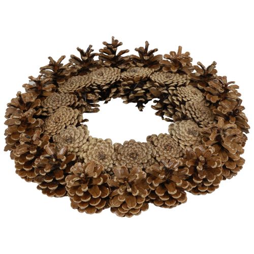 Product Cone wreath pine cones black pine cones Ø30cm