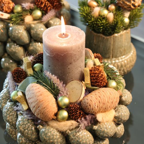 Product Cedar cones, decorative cedar, natural, 9-10.5 cm, 3 pieces