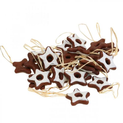 Product Christmas tree decorations cinnamon stars deco star plastic 5cm 24pcs