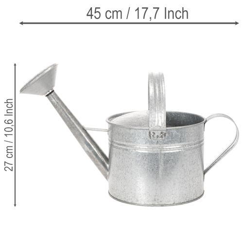 Vintage zinc watering can, 27cm - planter for garden and patio, metal flower pot | Floristik24.co.uk