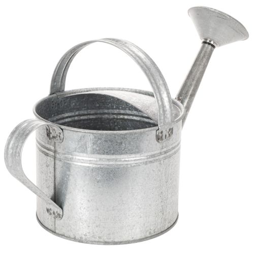 Vintage zinc watering can, 27cm - planter for garden and patio, metal flower pot | Floristik24.co.uk