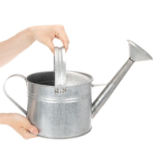 Vintage zinc watering can, 27cm - planter for garden and patio, metal flower pot | Floristik24.co.uk