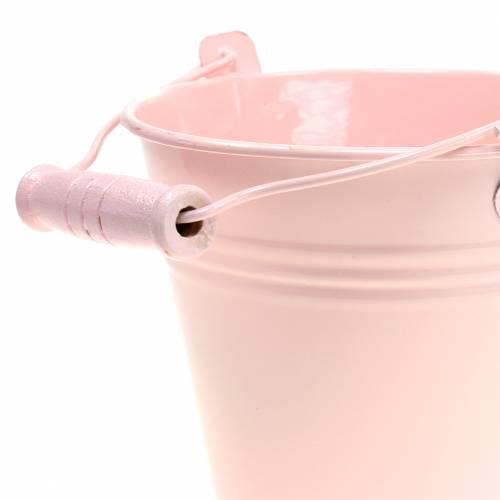 Floristik24 Zinc bucket assortment pastel colors Ø12cm H10cm 8pcs