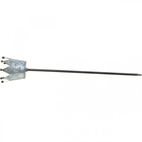 Product Tealight holder crown for sticking zinc Ø9.5cm H50cm