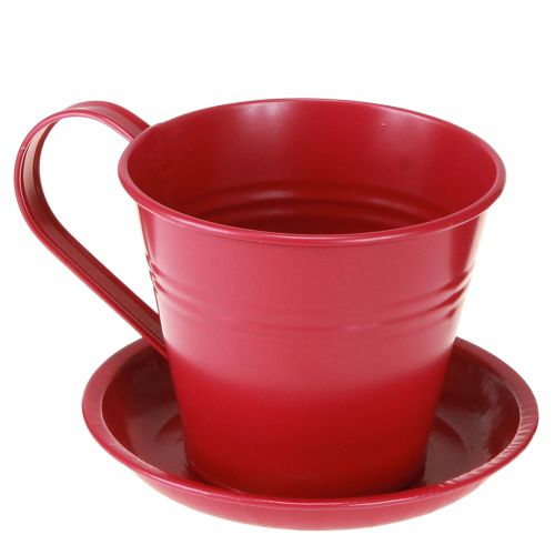 Product Planting cup with saucer for creative gardens, 11cm, 6 pieces