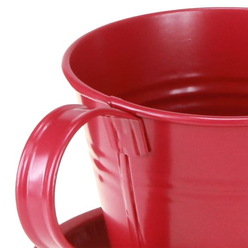 Product Planting cup with saucer for creative gardens, 11cm, 6 pieces