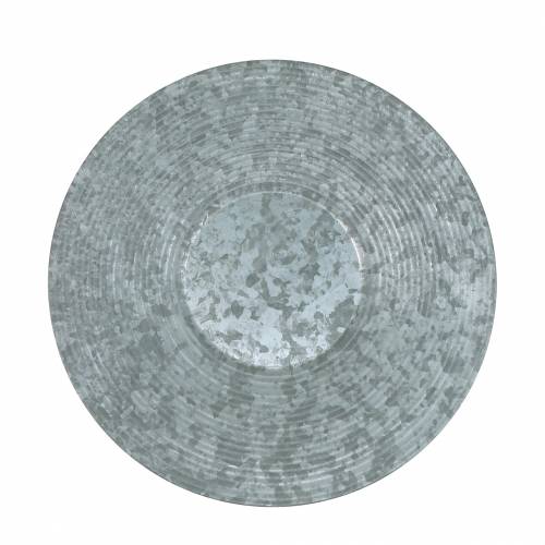 Product Deco plate zinc plate Ø35cm 1pc