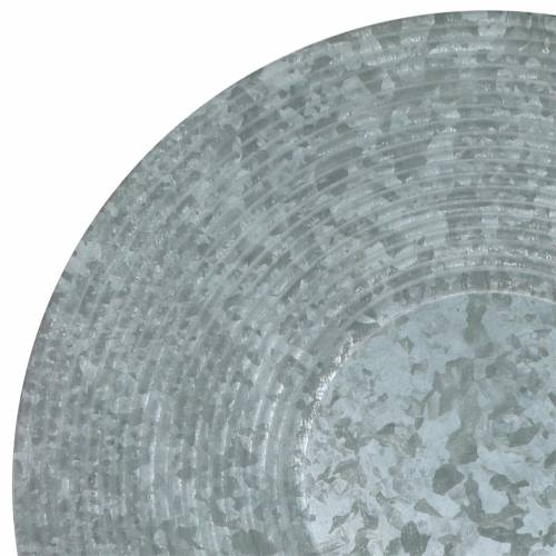 Product Deco plate zinc plate Ø35cm 1pc