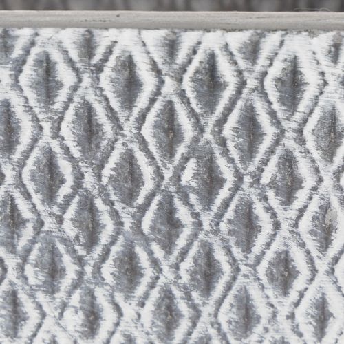 Zinc pot with diamond pattern, H15cm | Floristik24.co.uk